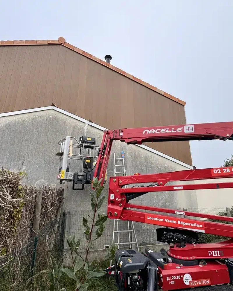 Réalisation d'un bardage bois par Louis GUICHARD, menuisier agenceur à Orée-d'Anjou